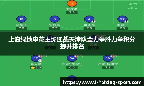 上海绿地申花主场迎战天津队全力争胜力争积分提升排名